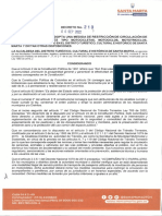Decreto No 210 del 06 de septiembre de 2022 en Santa Marta