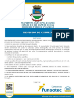 Professor de História: Prefeitura Municipal de Bagé Estado Do Rio Grande Do Sul Concurso Público #01/2019