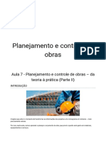 Planejamento e controle de obras: da teoria à prática