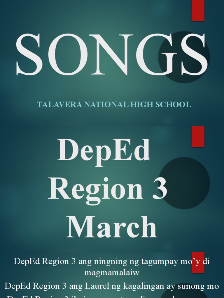 Tnhs Song, Deped - 102606 | PDF | Philippines