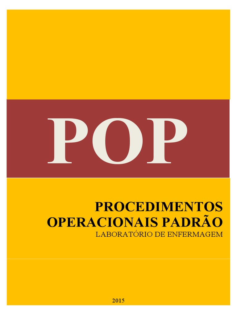 Manual de POP CTBJ (1) - Pronto | PDF | Remédio | Medicina Clínica