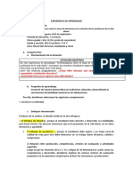 Experiencia de Aprendizaje N 5 Tercero Secundaria - Marcia