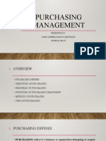 Purchasing Management