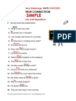 Homework # 7 - SIMPLE PRESENT 2