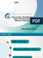 Green Credit in China Minsheng Bank - WB China Energy Efficiency Financing II