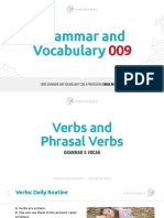 Grammar and Vocab 009 - Verbs and Phrasal Verbs PDF