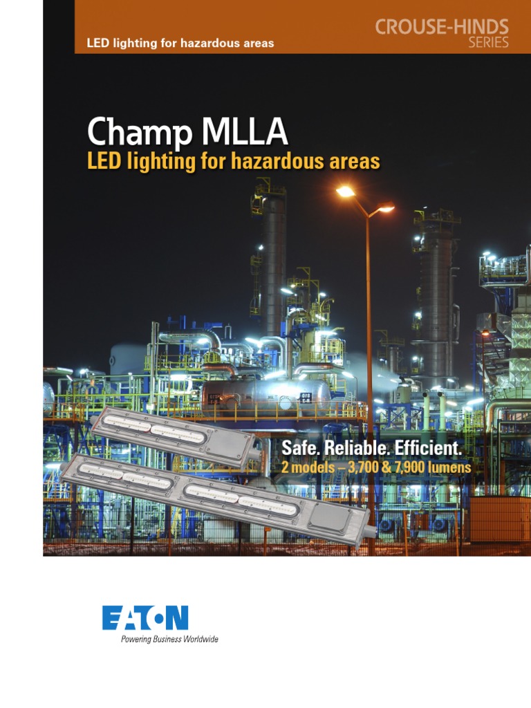 Crouse Hinds Mlla Led Brochure | PDF | Lighting | Fluorescent Lamp