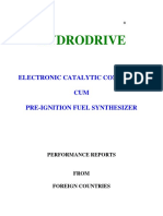 Hydro Drive Performance Reports From Foreign Countries