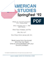 American Studies Spring Fest '92