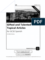 Gifted and Talented Topical Articles Spanish