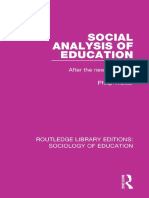 Social Analysis of Education Philip Wexler 1987