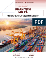 Descriptive Analysis of Vietnam's Record For Export Surplus in 2019