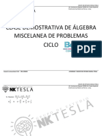 Clase Demostrativa de Algebra Miscelanea de Problemas Avanze