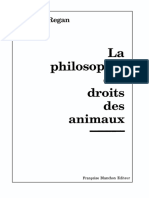 1991 Tom Regan La Philosophie Des Droits Des Animaux Copie