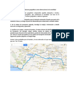 Factores geográficos que afectan el transporte de autopartes entre Toluca y Manzanillo