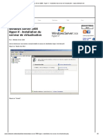 Windows Server 2008 - Hyper-V - Installation Du Serveur de Virtualisation