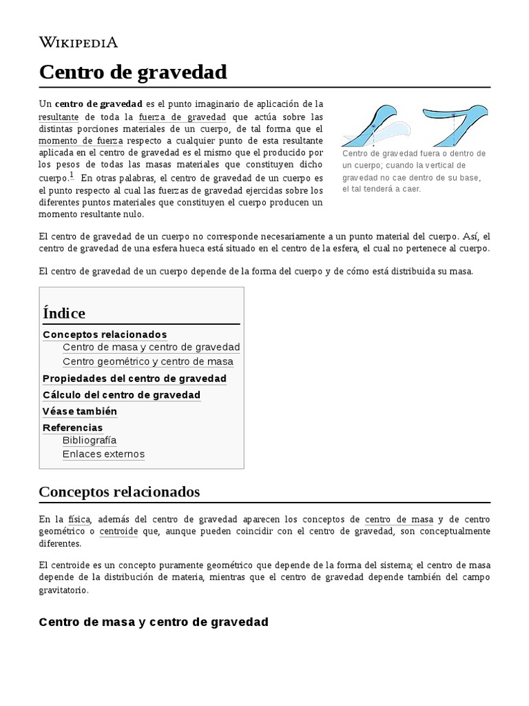 Centro de Gravedad PDF Centro de masa Metrología