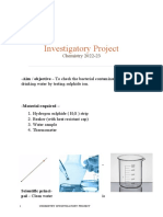 Investigatory Project: Chemistry 2022-23