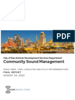 2022 Sound Music Cities San Antonio Final Recommendations