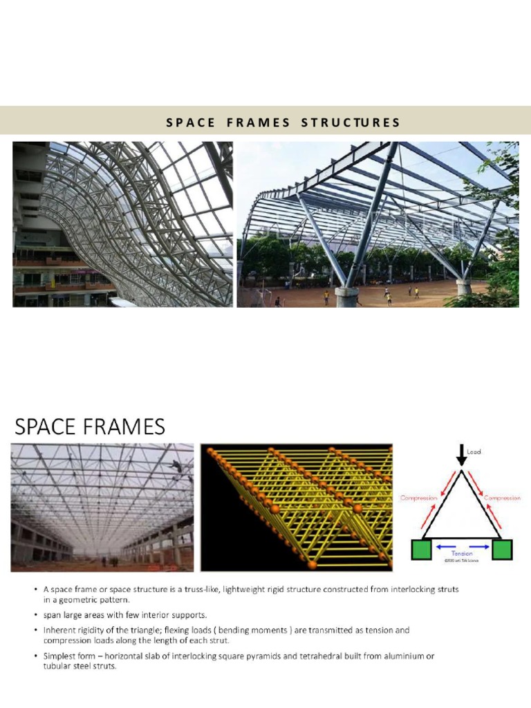 SPACE FRAME STRUCTURE | PDF | Mechanical Engineering | Civil Engineering