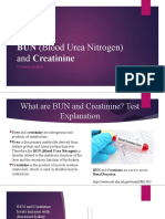 BUN (Blood Urea Nitrogen) and Creatinine