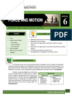 Stem 005 Module 6 Force and Motion