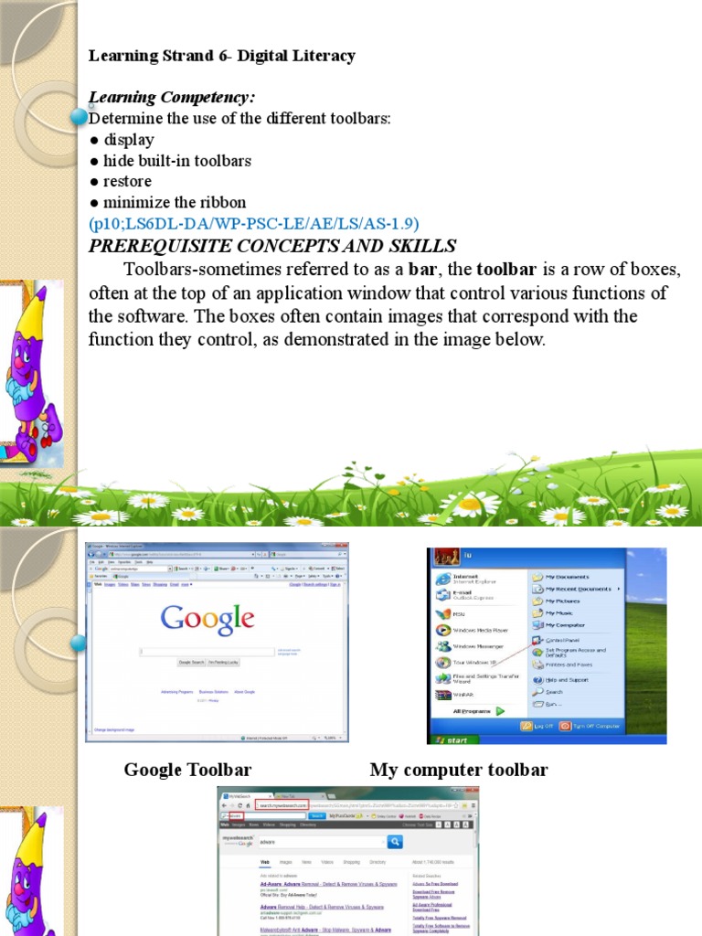 11LS6 DL Determine The Use of The Different Toolbars PDF Window
