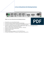 ZTE RCUC Radio Core Cross Unit Performs The Following Functions