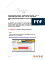 Generacion de Contratos de Apoyo A La Gestion Vigencia 2020.