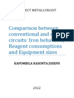 Comparison Between Conventional and Split Circuits: Iron Behaviors, Reagent Consumptions and Equipment Sizes