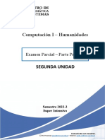 Examen Parcial II Computación I - Humanidades