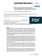 Osteopathic Manipulative Treatment For Low Back Pain. A Systematic Review and Meta-Analysis of Randomized Controlled Trials