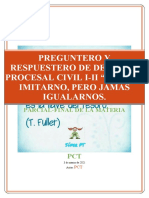 Preguntero y Respuestero de Derecho Procesal Civil I-II PCT 2021-1