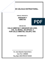 Memoria de Calculo Estructural, Andador y Amistad