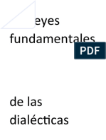 Las Leyes Fundamentales de Las Dialécticas