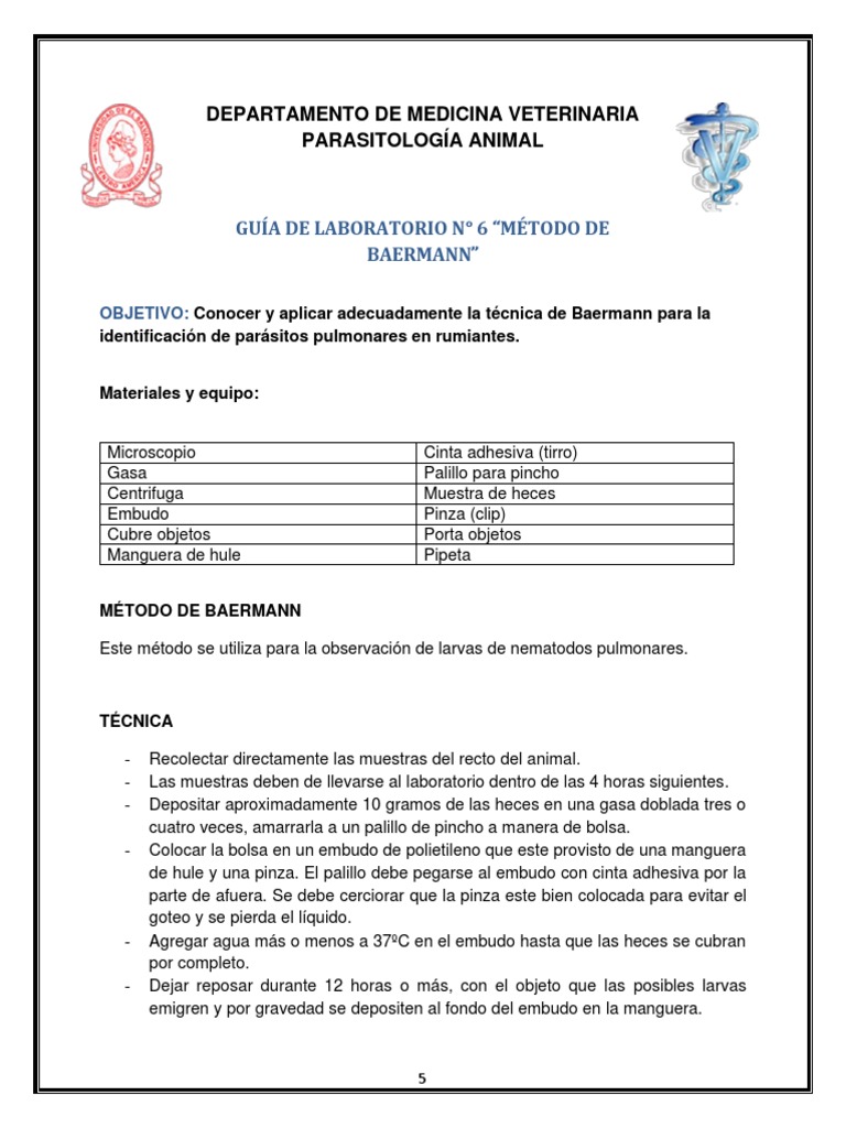Aplicación del Método de Baermann | PDF