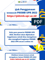 Petunjuk Teknis Penggunaan Web PKKMB UPR 2022