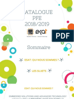 Catalogue PFE 2018 2019 ESAT