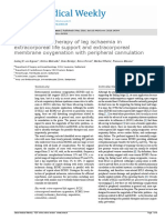 Prevention and therapy of leg ischaemia in extracorporeal life support and extracorporeal membrane oxygenation with peripheral cannulation