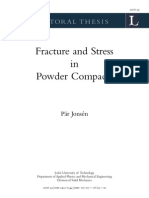 Fracture and Stress in Powder Compacts