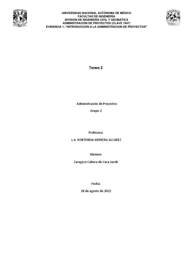 Pasos para Un Proyecto T2 | PDF