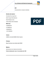 Actividad 6. Sistemas de Almacenamiento y Manejo de Materiales