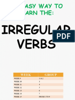 Learn Irregular Verbs in 13 Groups