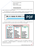 Dicas Redação - Estrutura e Parágrafos.