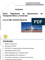 Tema 1 - Regulaciones de Operaciones de Transporte Aéreo y Comercial