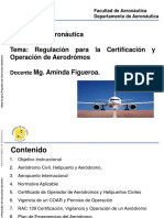 Tema 3 - Regulación para La Certificación y Operación de Aerodromos