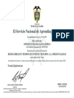 Certificado Bioseguridad