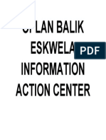 Oplan Balik Eskwela Information Action Center
