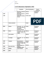 Evaluación Primero Basico Septiembre 2022