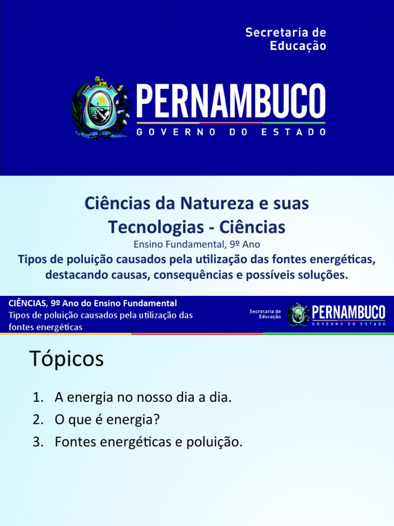 Tipos de Poluição Causados Pela Utilização Das Fontes Energéticas